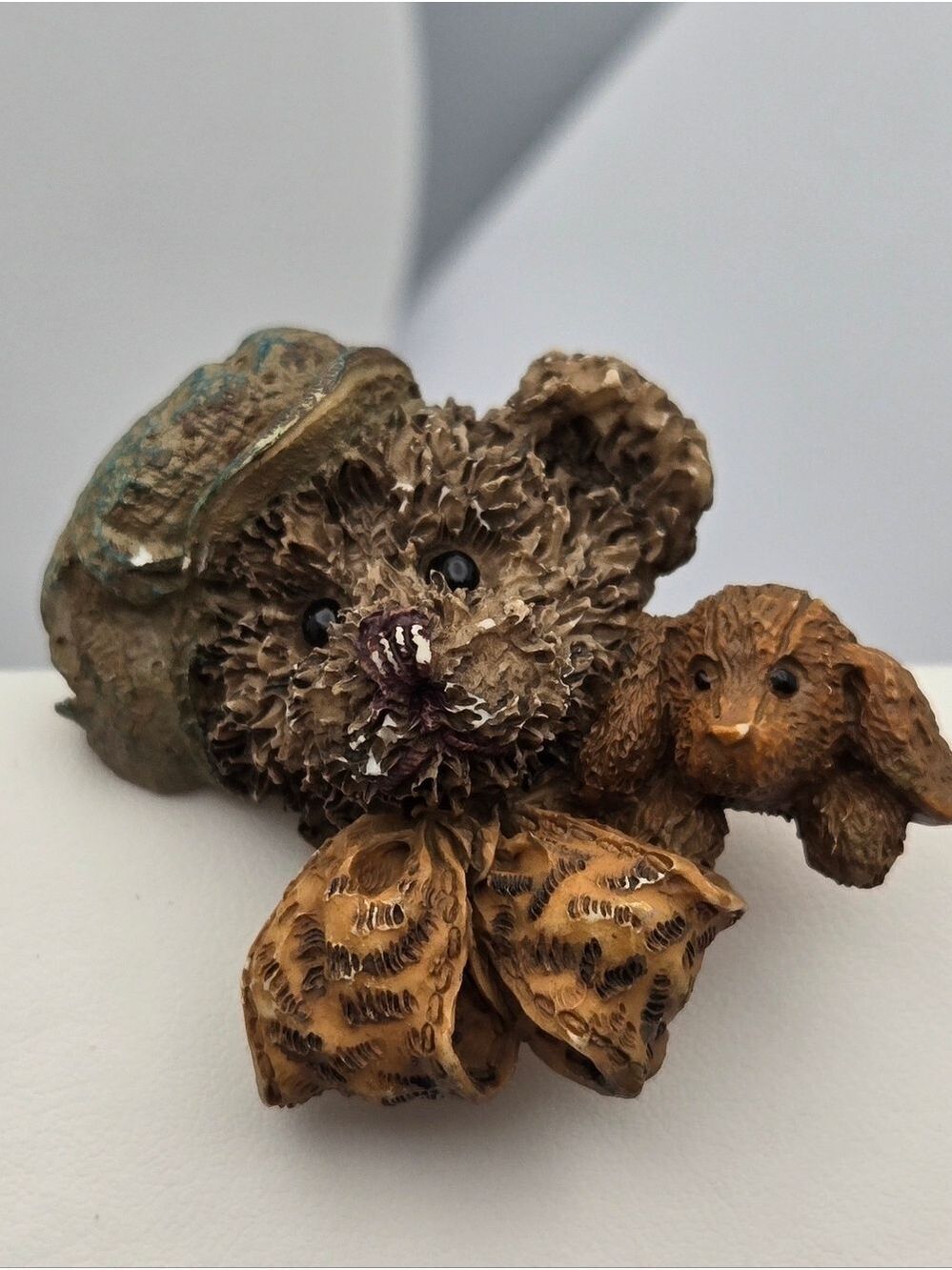 ✨2/$10✨ Vintage Wooster 'n' Schneider Bear Cottage Collectibles Pin Resin Teddy